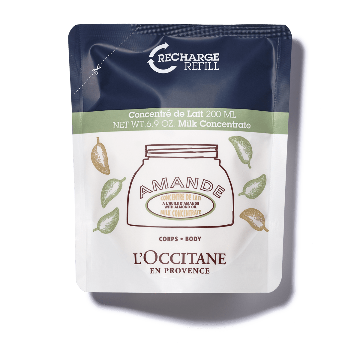 Migdolų kūno kremo papildymas Normal L'Occitane