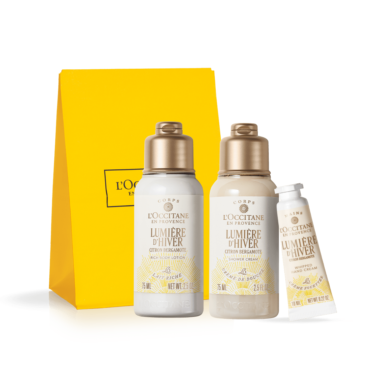 Atradimų rinkinys su LUMIERE D'HIVER kolekcija L'Occitane Lietuva