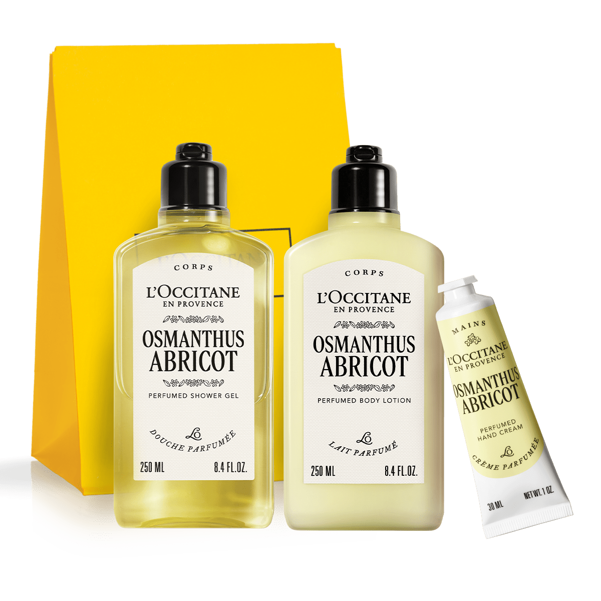 Kosmetikos rinkinys OSMANTHUS ABRICOT ŽIEDŲ ŠVELNUMAS L'Occitane Lietuva