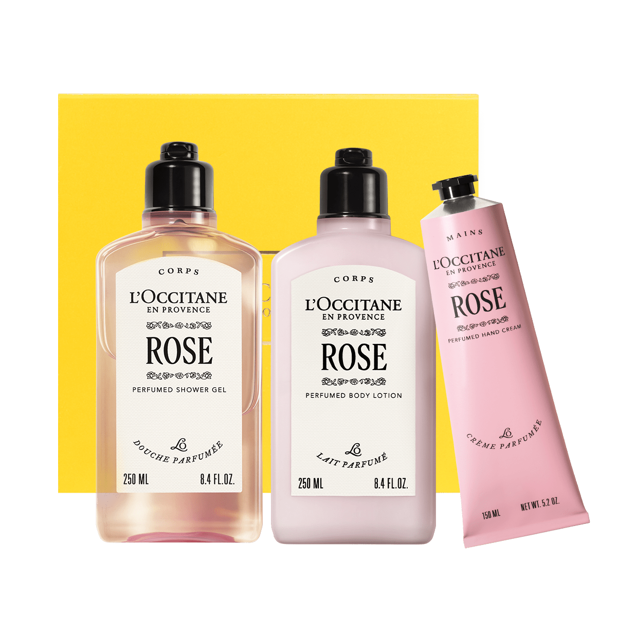 Kosmetikos rinkinys mėgstantiems prabangų rožių aromatą L'Occitane Lietuva