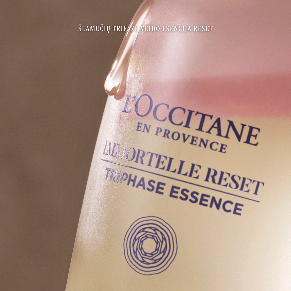Šlamučių trifazė veido esencija „Reset“ Normal L'Occitane