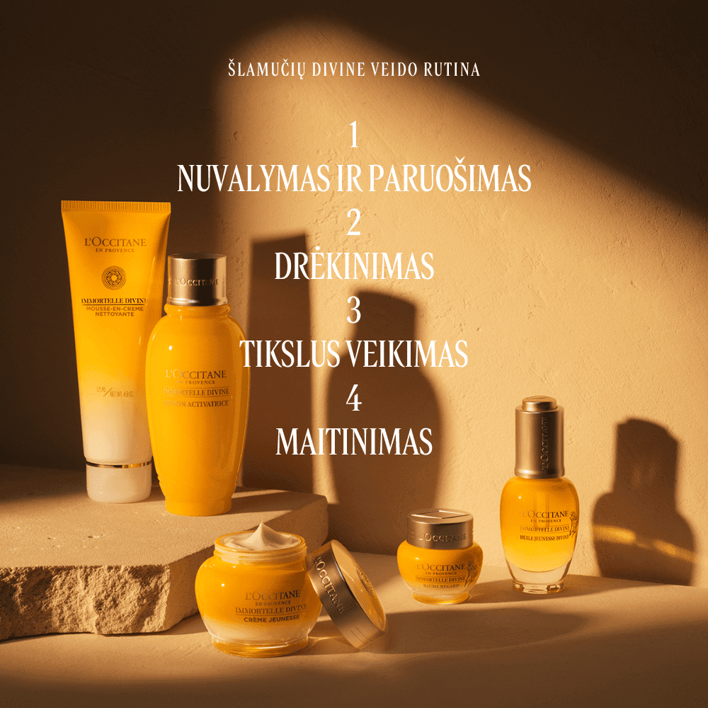 Šlamučių veido kremas „Divine“ Normal L'Occitane