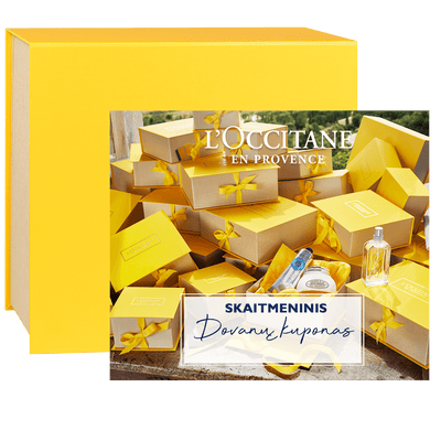 Skaitmeninė L'Occitane dovanų kortelė 50 € Gift Cards L'Occitane Lietuva