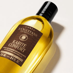 Taukmedžių (Karité) maitinamasis dušo aliejus L'Occitane Lietuva