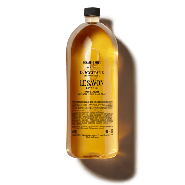 Taukmedžių - levandų skystas muilas Refill L'Occitane