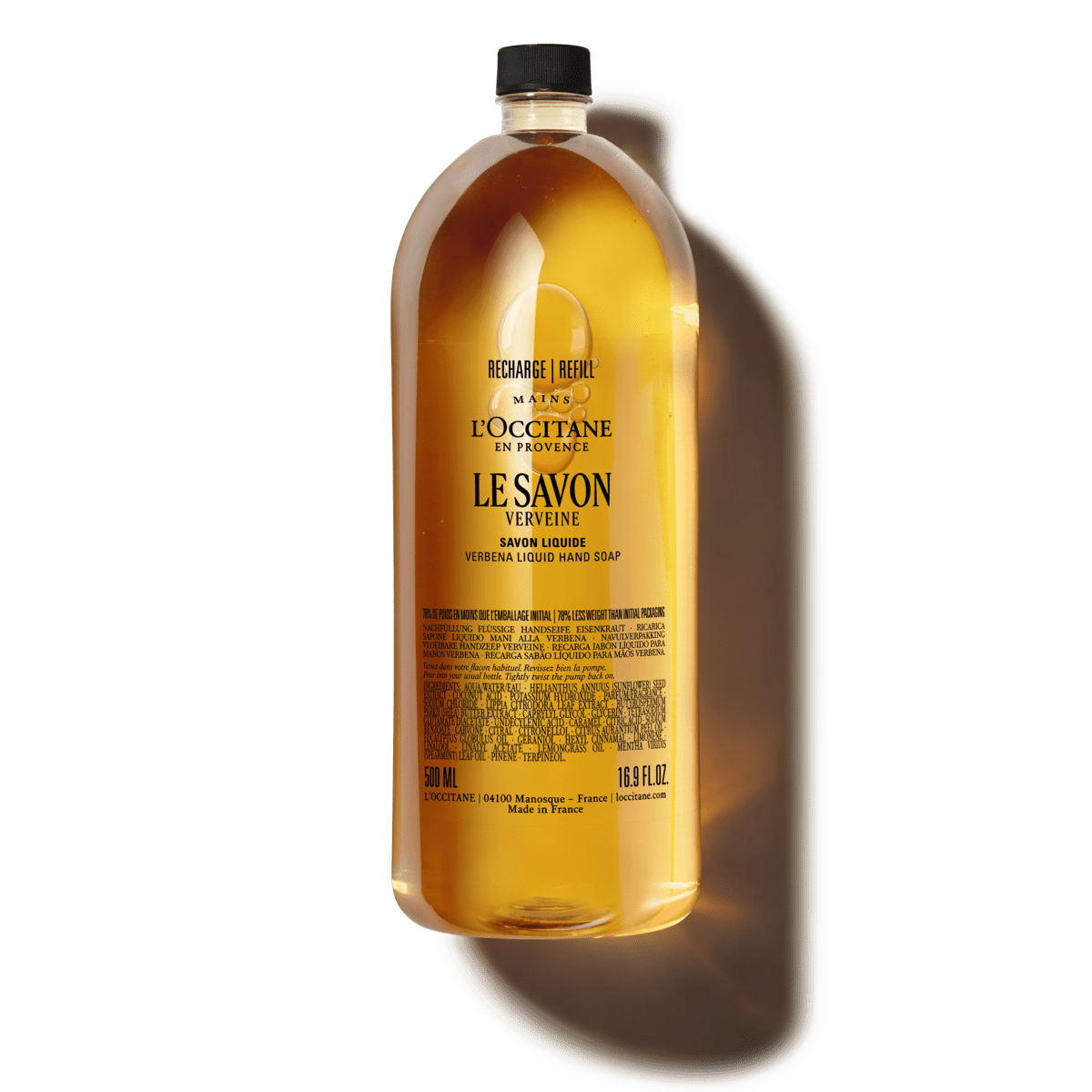 Taukmedžių - verbenų skystas muilas Refill L'Occitane