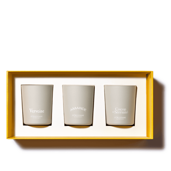 Prabangus trijų žvakių rinkinys PROVANSO DVELKSMAS L'Occitane Lietuva