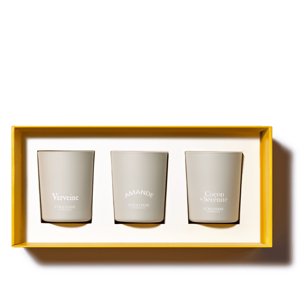 Prabangus trijų žvakių rinkinys PROVANSO DVELKSMAS L'Occitane Lietuva
