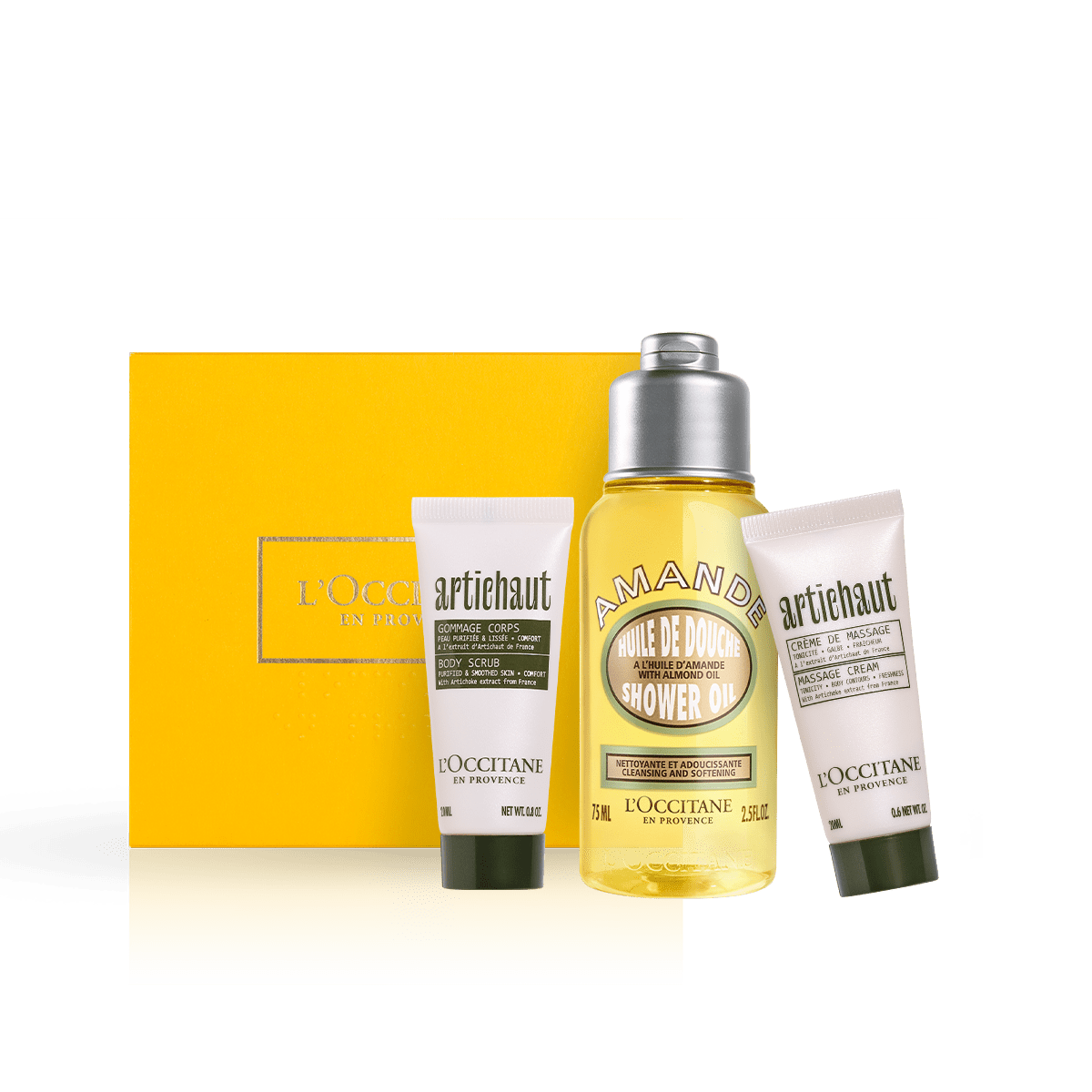 Rinkinys ypatingam kūno odos ritualui AKSOMINĖ ODA L'Occitane Lietuva