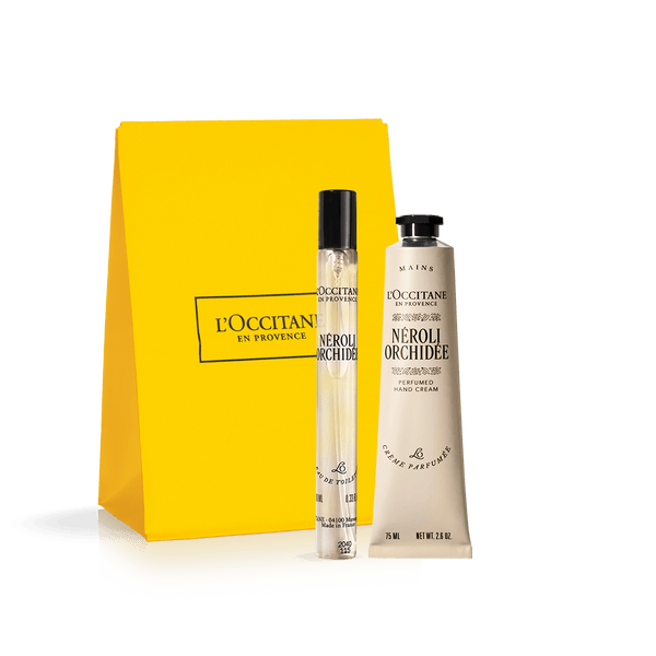Neroli Orchidee kolekcijos duetas malonioms akimirkoms L'Occitane Lietuva