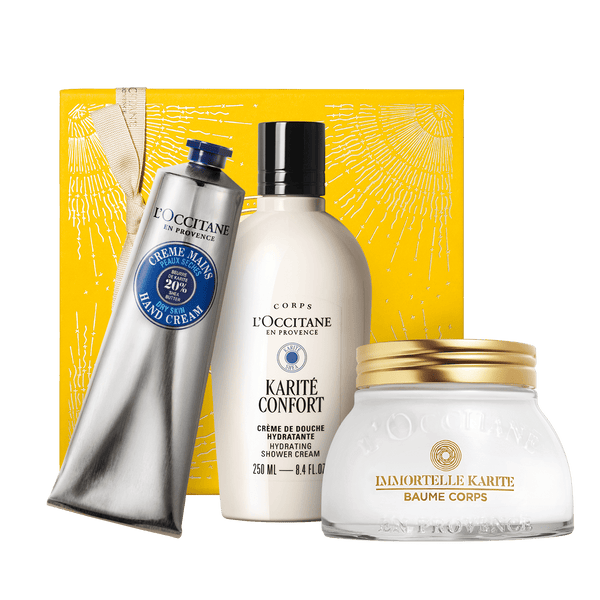 Prabangus kūno priežiūros rinkinys TAUKMEDŽIO GLAMONĖ L'Occitane Lietuva