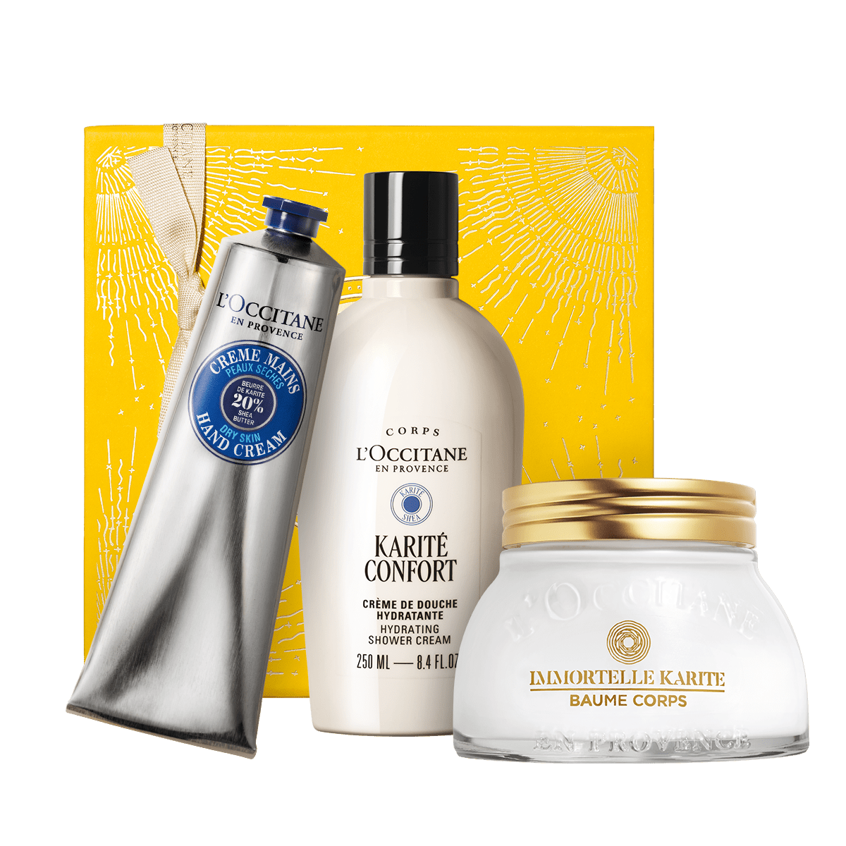 Prabangus kūno priežiūros rinkinys TAUKMEDŽIO GLAMONĖ L'Occitane Lietuva