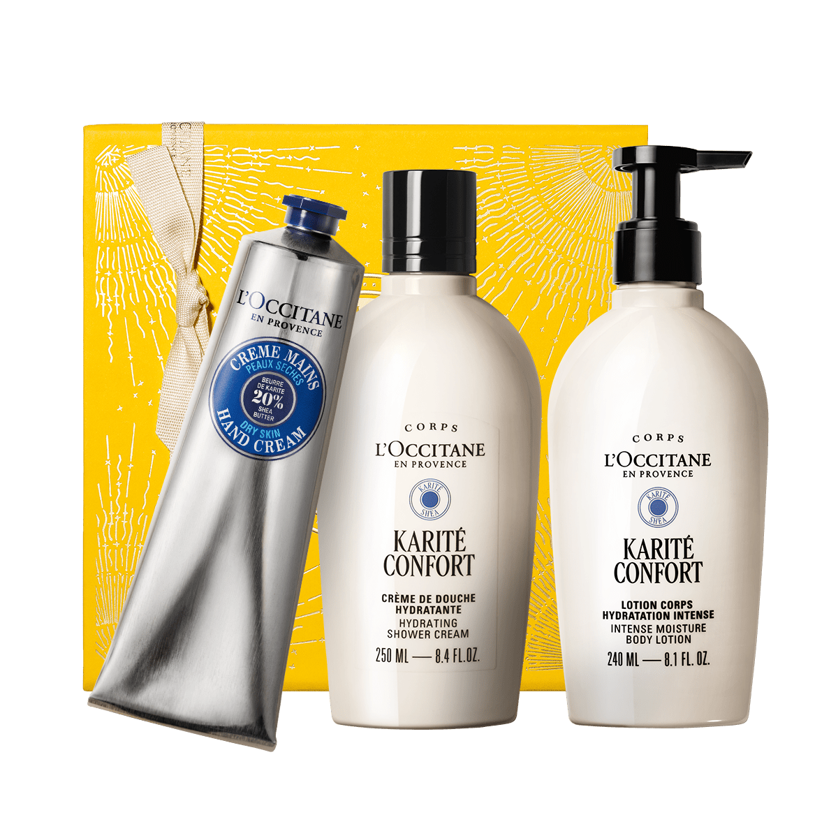 Prabangus kūno priežiūros rinkinys ŠILKINĖ ODA L'Occitane Lietuva