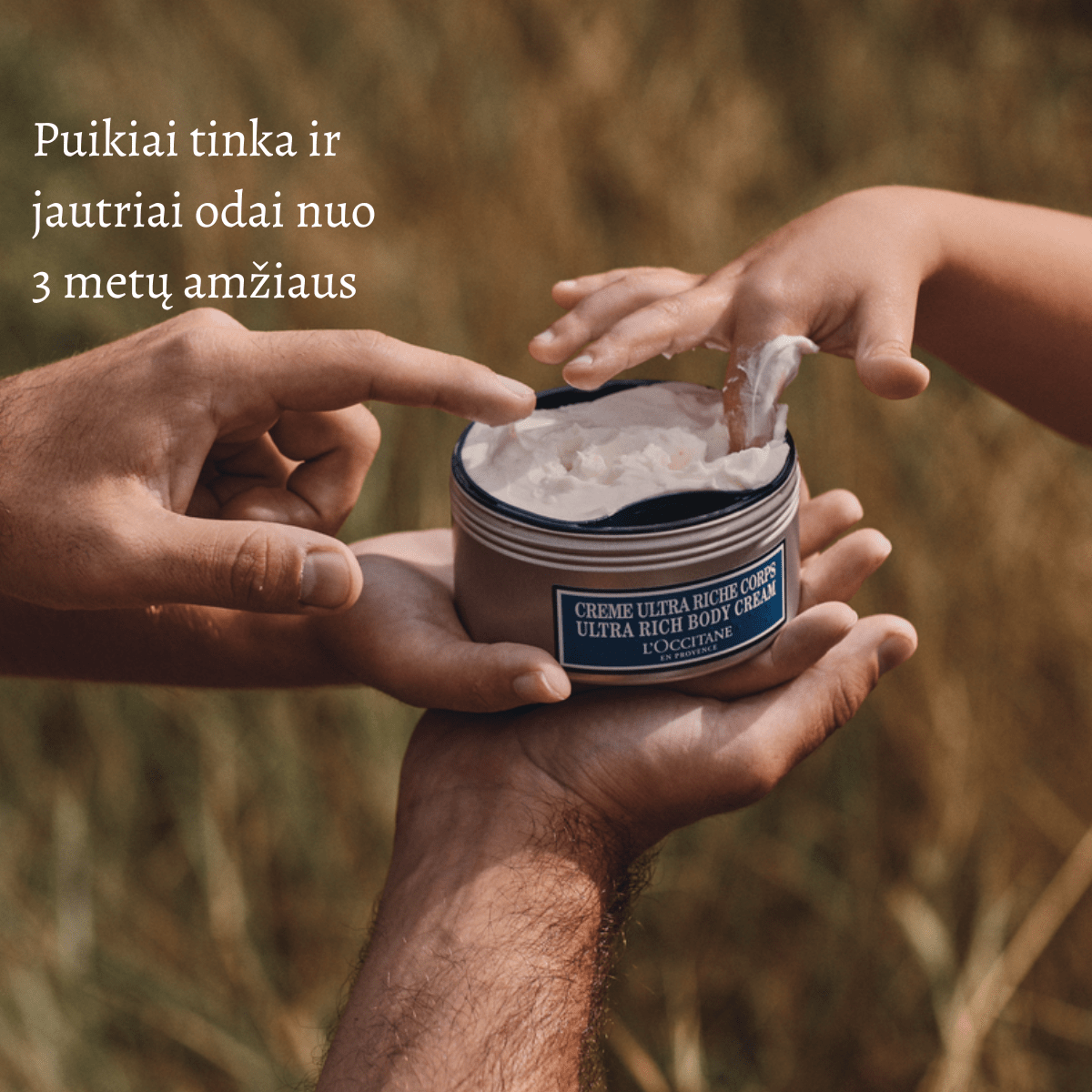 Taukmedžių kūno kremo papildymas Normal L'Occitane